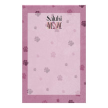 Saluki MOM Stationery Design