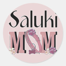 Saluki MOM Stickers