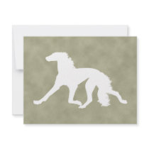 Saluki Silhouette Invitations