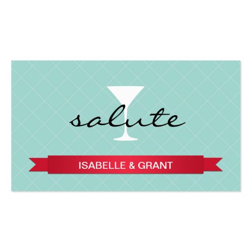 Salute alcoholic drink ticket party event voucher business cards (back side)
