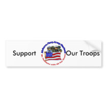 Salute to Troops bumper stickers