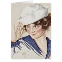 Saluting Pinup Sailor cards