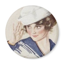 Saluting Pinup Sailor magnets