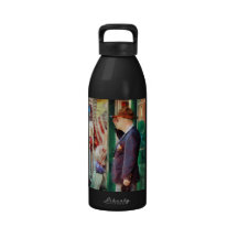 Saluting the Flag Reusable Water Bottle