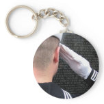 Saluting the Vietnam Memorial Wall Keychains