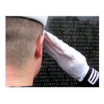 Saluting the Vietnam Memorial Wall Post Cards