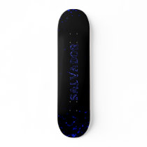 salvador blue lightning custom skateboard deck by mantisgraffix salvador blue lightning custom skateboard deck