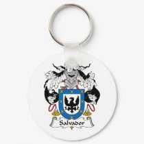 Salvador Family Crest keychains by coatsofarms Salvador Family Crest keychains