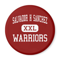 Salvador H Sanchez - Warriors - Middle - El Paso Refrigerator Magnet