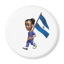 Salvadoran Girl magnets