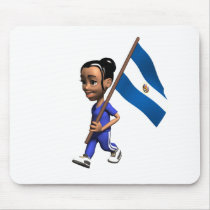 Salvadoran Girl mousepads by worldtees Salvadoran Girl mousepads