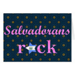 Salvadorans Rock - Cute Pink Greeting Cards
