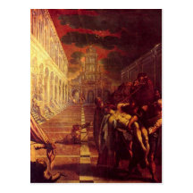 Salvage of the corpse of St. Mark by Tintoretto Postcard
