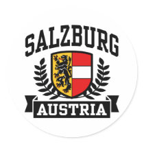 Salzburg Austria Round Sticker