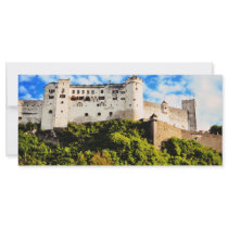 Salzburg castle rack card template
