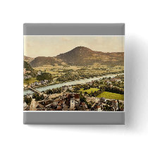Salzburg, Parsch, Austro-Hungary rare Photochrom Pinback Button