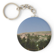 Salzungen with the castle, from Seeberg, Thuringia Key Chain