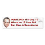 Sam Adams - Portland Bumper Sticker