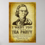 Sam Adams Tea Party Customizable Event  Poster