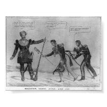 Sam Houston, Santa Anna, and Cos, 1836 posters by Texas Sam Houston, Santa Anna, and Cos, 1836 posters