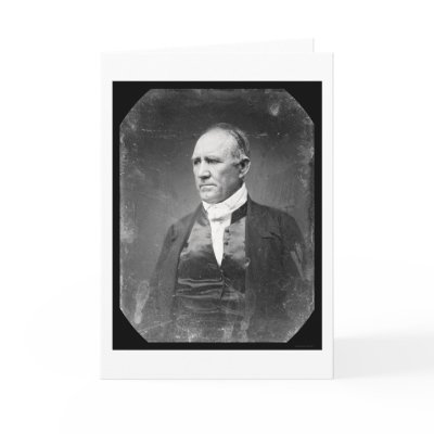 Sam Houston Texas Daguerreotype 1841 Greeting Cards by lc_prints