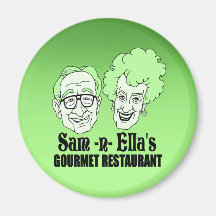 Sam -n- Ella's Restaurant Fridge Magnet