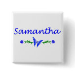 Samantha (Blue Butterfly) Buttons