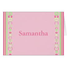 Samantha Modern Circles Name Card