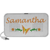 Samantha (Orange Butterfly) Travelling Speakers