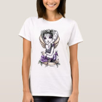 "Samantha" Tattooed Rose Fairy White Tank Top t-shirts