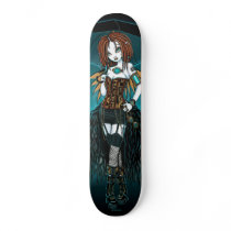 Samara Cyber Goth Steampunk Fairy Skate Deck
