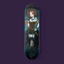 Samara Cyber Goth Steampunk Fairy Skate Deck skateboards