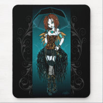 "Samara"  Steampunk Cyber Fairy Mousepad mousepads