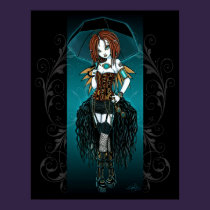 "Samara"  Steampunk Cyber Fairy Poster posters