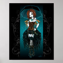 "Samara"  Steampunk Cyber Fairy Poster