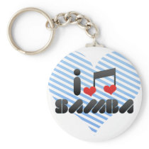 Samba fan keychain