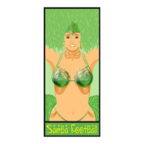 Samba football Brazilian girls Carnival Poster posters by BrazilShirt Samba football Brazilian girls Carnival Poster posters