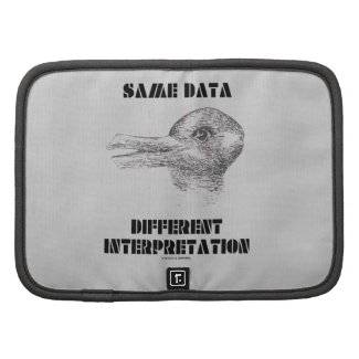 Same Data Different Interpretation (Duck Rabbit) Folio Planners