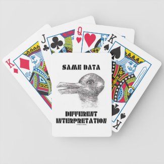 Same Data Different Interpretation (Duck Rabbit) Bicycle Card Decks