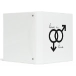 Same-Sex Love is Love (men) Vinyl Binder