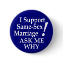 Same-Sex Marriage Button by irregulargoods Same-Sex Marriage Button