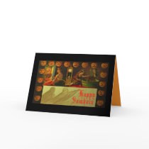 Samhain card based on vintage card