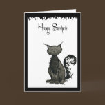 Samhain Cat Greeting Card cards