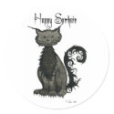 Samhain Cat Sticker by 13BlackCatsDesigns Samhain Cat Sticker