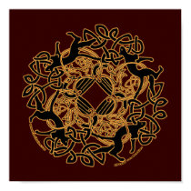 Samhain Cats Celtic Art Prints