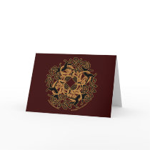 Samhain Celtic Cats Knotwork Cards cards