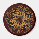 Samhain Celtic Cats Knotwork Magnets