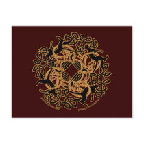 Samhain Celtic Cats Knotwork Postcards postcards