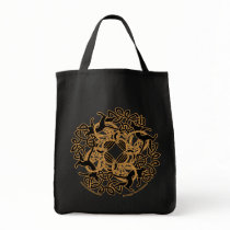 Samhain Celtic Cats Knotwork Tote Bags bags