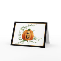 Samhain Pumpkin Card by 13BlackCatsDesigns Samhain Pumpkin Card